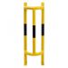 TRAFFIC-LINE External Pipe Protectors - Wall & Ground Mounted 1,000 x 350 x 300mm - Yellow/Black