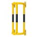 TRAFFIC-LINE External Pipe Protectors - Wall Mounted 1,000 x 350 x 300mm - Yellow/Black