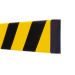 RECTANGLE 20/60/20 1,000mm  LENGTHS. SELF ADHESIVE  YELLOW/BLACK - Magnetic