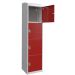 Fire Suppression Charging Locker - 1800x300x450mm - 4 Compartment - Standard Plug & USB Port