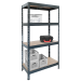 Value Shelving - 175kg UDL - 1800x900x450mm - 4 shelves