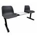 Standard Beam Seating - 2 Seater with Table - 830Hx510Wx1540Lmm - Black