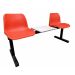 Standard Beam Seating - 2 Seater with Table - 830Hx510Wx1540Lmm - Red