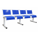  Spectrum Beam Seating - 4 Seater - Blue Seats - H.860 W.510 L.2310 