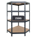 Value Shelving Corner Unit - 250kg 1800x900x450x620mm - 4 shelves 