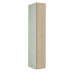 Timber Door Locker - 2 Compartment - Light Springfield Oak (Patterned) - H.1800 W.300 D.450