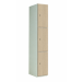Timber Door Locker - 3 Compartment - Light Springfield Oak (Patterned) - H.1800 W.380 D.380