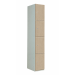 Timber Door Locker - 4 Compartment - Light Springfield Oak (Plain) - H.1800 W.380 D.380