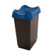 Recycling Bin - 50L - Dark Grey Base & Blue Lid - H.620 W.410 D.320