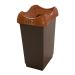 Recycling Bin - 50L - Dark Grey Base & Brown Lid - H.620 W.410 D.320