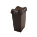 Recycling Bin - 50L - Dark Grey Base & Dark Grey Lid - H.620 W.410 D.320