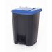 Pedal Bins with Coloured Lids - 560Hx380Wx410Dmm - 50 Litres - Blue