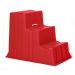 STUBBS® INDUSTRIAL POLYETHYLENE STEP - 3 Tread - Red