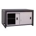 Sliding Door Heavy Duty Workbench - H.840 W.1200 D.600mm - Linoleum Worktop