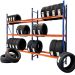 Longspan Tyre Shelving Starter Bay (H)2000x(W)1350(D)500 - Including 3 Levels