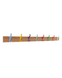 School Coat Rail - 8 Hooks - 1800mm