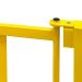 BLACK BULL Railing Gate - Fits HD Impact Railing Systems - Powder Coated Yellow - Manual Closing