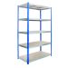 Kwik Rack Shelving Bay 2000mm High x 1000mm Wide x 600mm Deep - 5 Shelves
