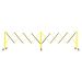 EXPANDING BARRICADE - 4900mm Extended - Black & Yellow